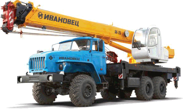 Автокран 25 тонн КС-45717-1 Заказ автокранов в Киеве